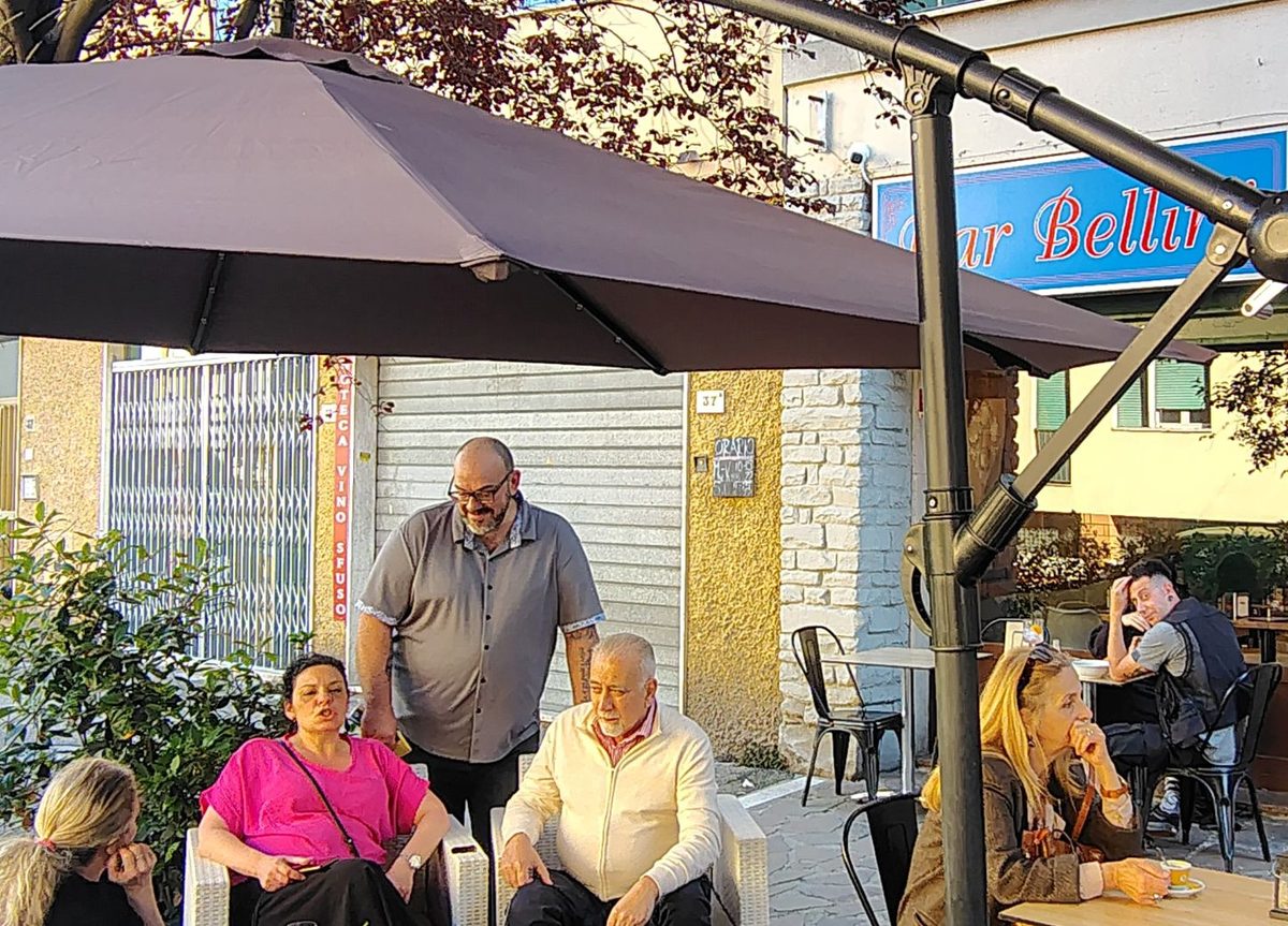 Lo chef Stefano Di Scetta al Bar Bellini